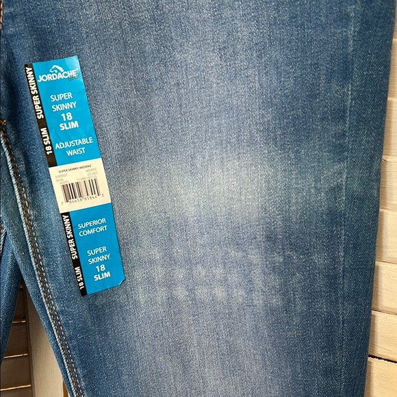 Girls size 18 slim Super Skinny stretch blue jeans Jordache NWT - Picture 6 of 11